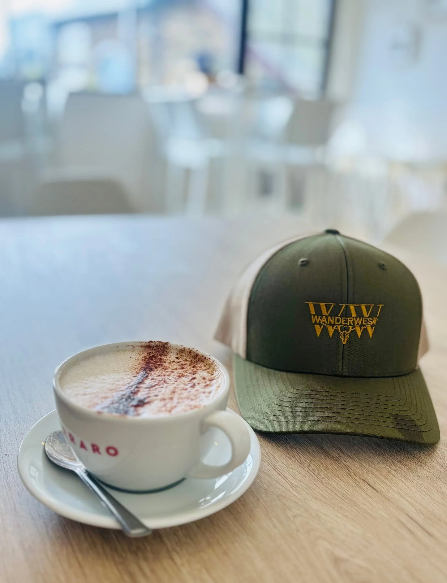 WanderWest Outpost Trail Trucker – Moss/Khaki - WanderWest