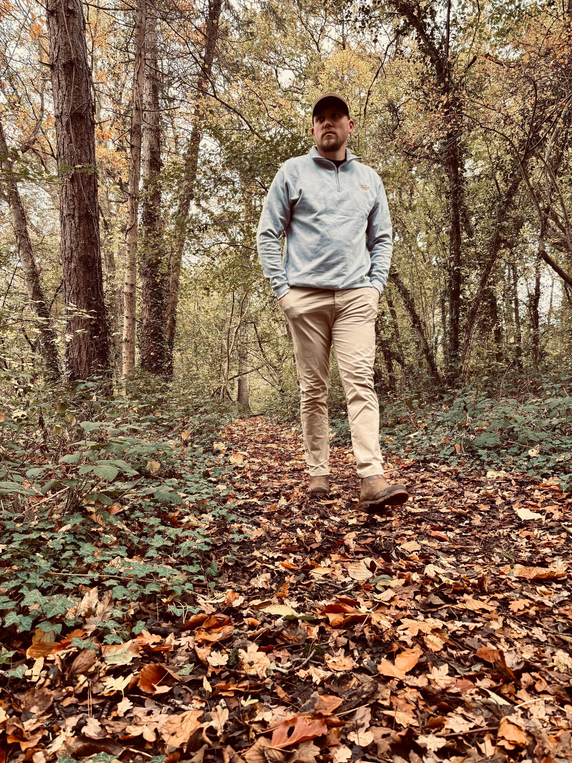 Dusty Trail Quarter Zip – Heather Grey - WanderWest