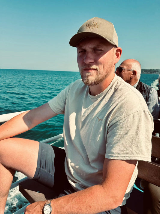 WanderWest Outpost Trail Trucker – Moss/Khaki - WanderWest