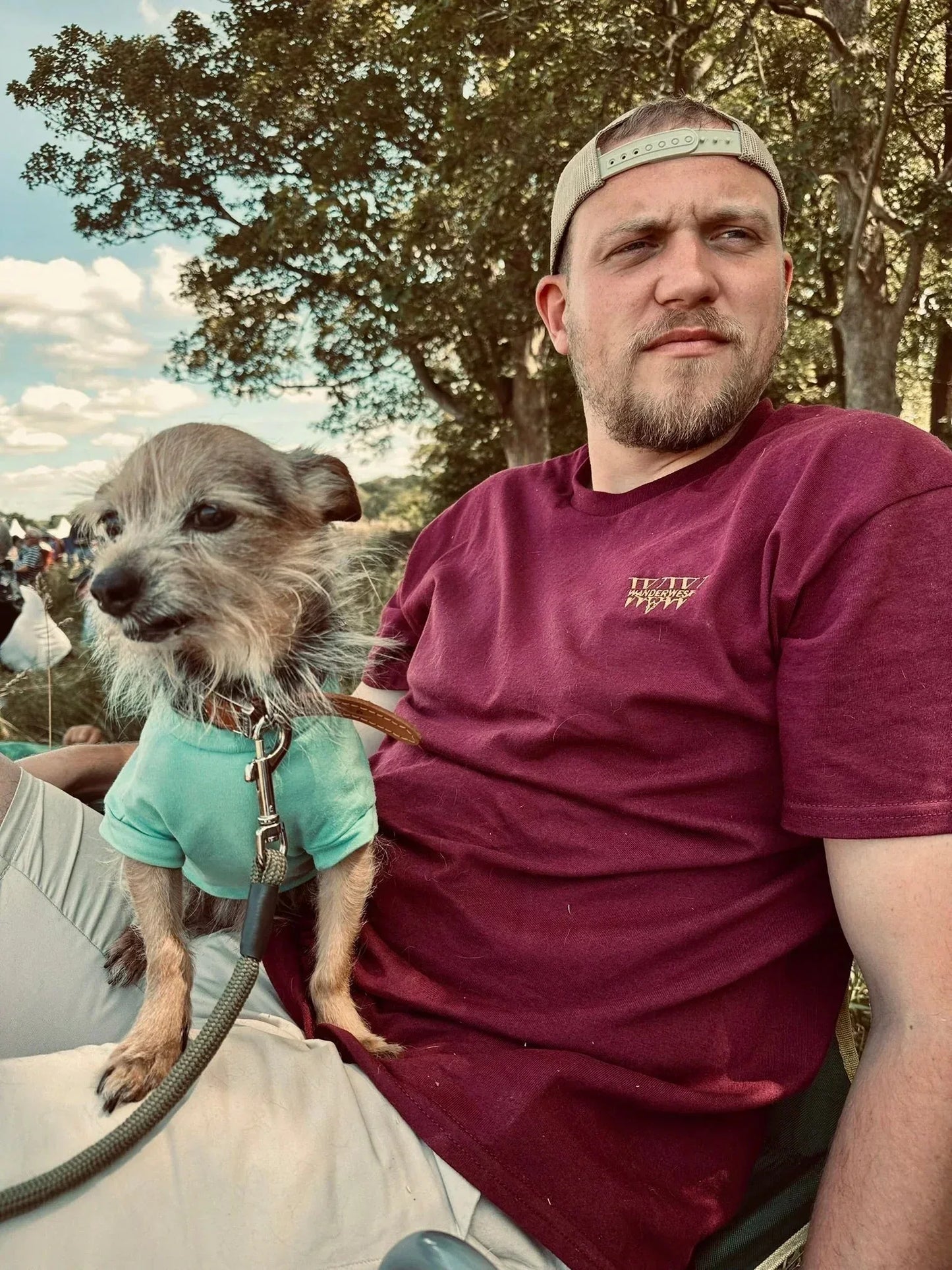 WanderWest Rusted Ranch Tee – Burgundy - WanderWest