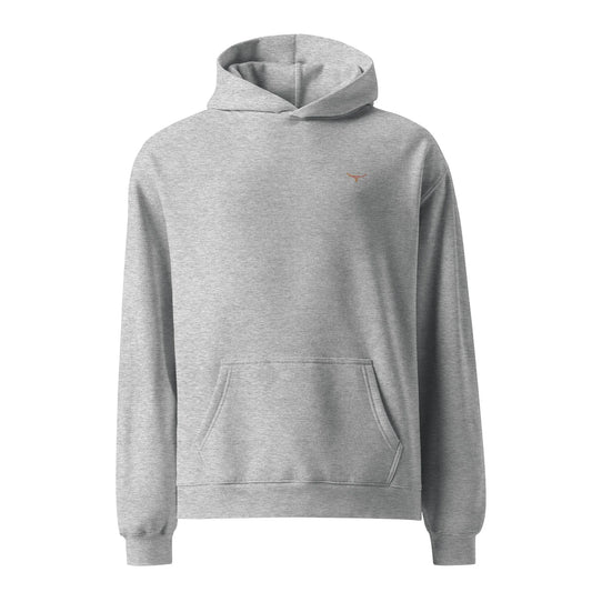 Longhorn Dusty Ridge Oversized Hoodie – Heather Grey - WanderWest