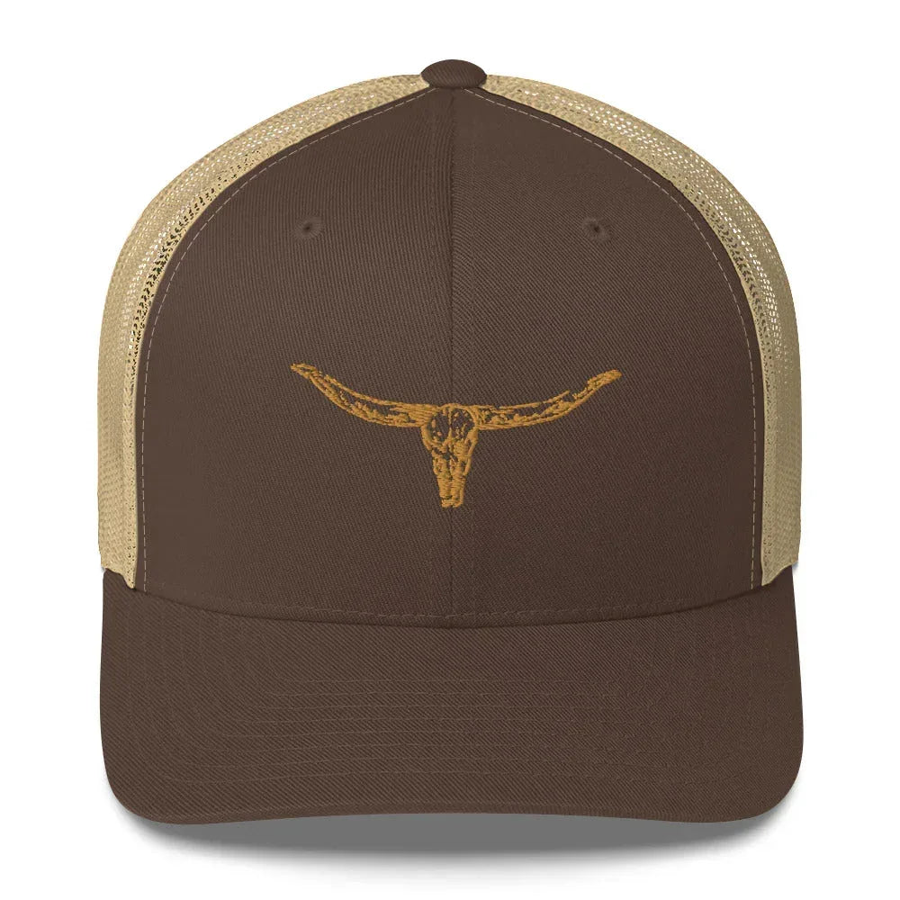 Whiskey Trail Trucker – Brown/Khaki - WanderWest