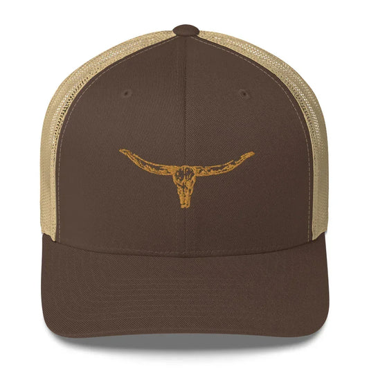 Whiskey Trail Trucker – Brown/Khaki - WanderWest