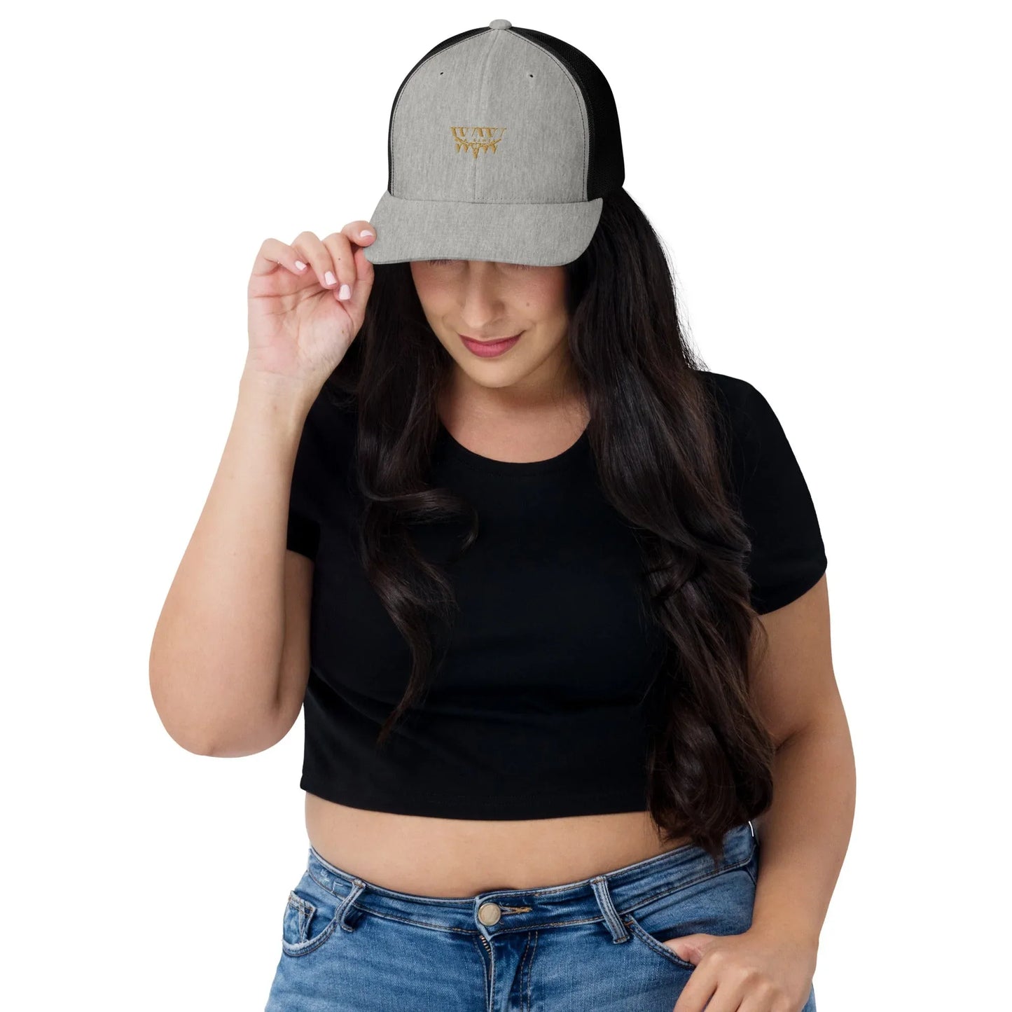 WanderWest Ashwood Pines Trucker – Heather/Black - WanderWest