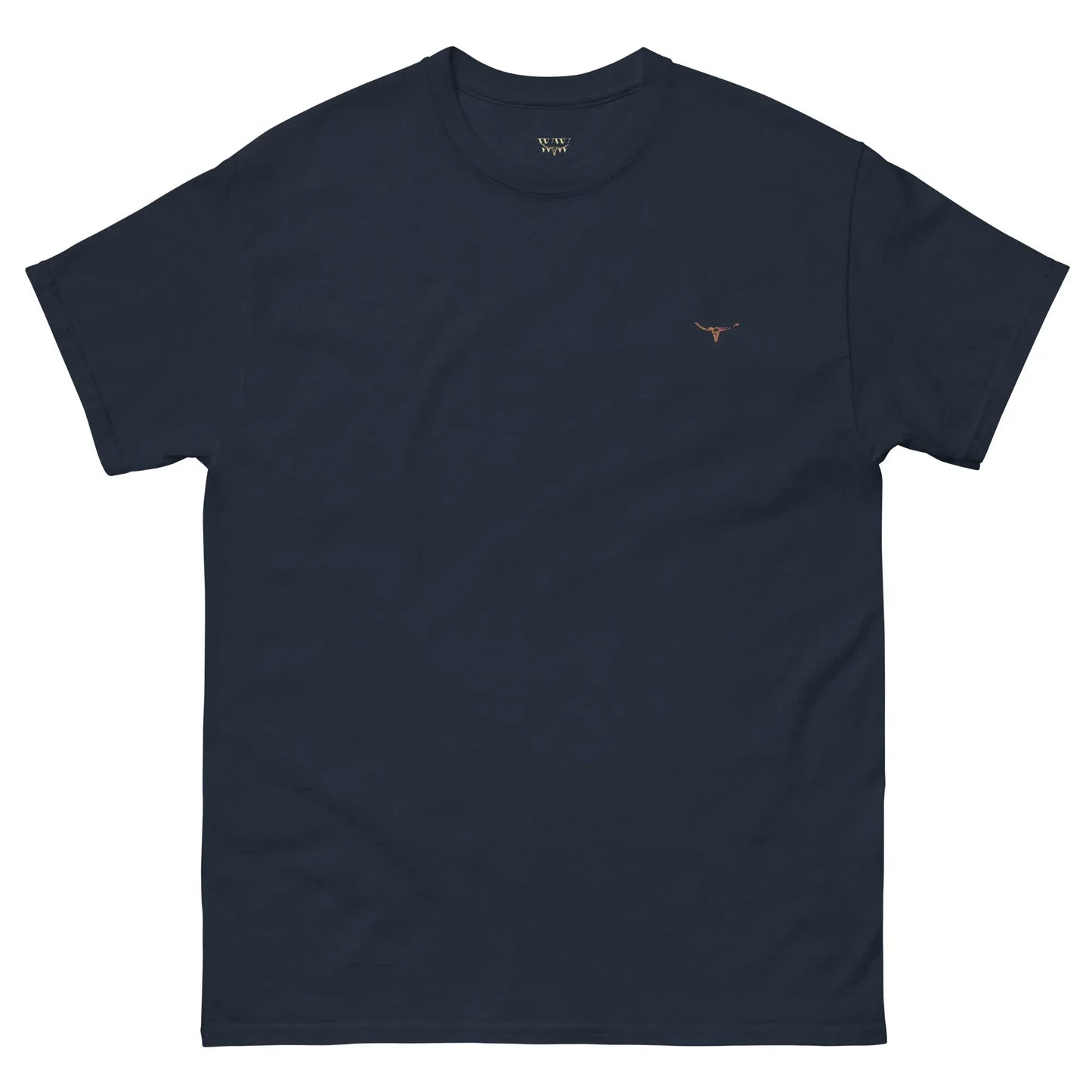 Longhorn Bull Skull Deepwater Tee – Navy - WanderWest