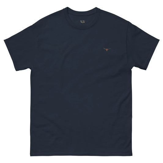Longhorn Bull Skull Deepwater Tee – Navy - WanderWest
